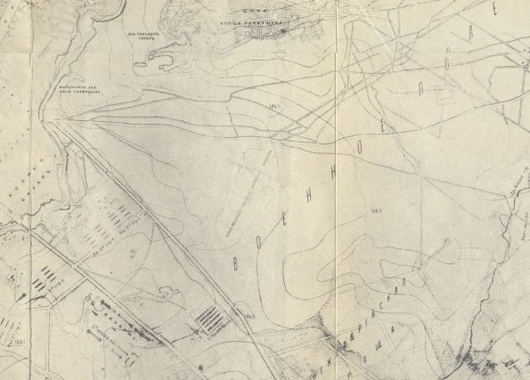 1890 Ташкент Карта Юго-Восточной Части