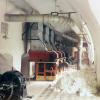 Cotton textile mill interior