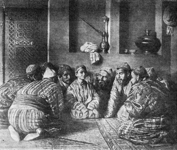 1868 Узбекистан Бача и Его Пклонники Картина Верещагина