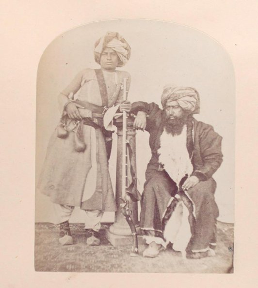 1872 Афганистан Кохат Куттуки Кваджа Мохаммед и Сын Сунниты из Watson J.F., Kaye J.W.