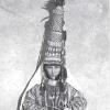 1898 Семиреченск Лепсинский Уезд Девушка-Казашка в Свадебном Наряде