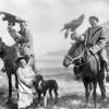 1900 Burgut Hunters at Yurt