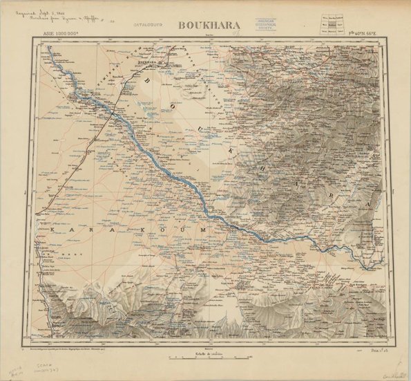 1901 Бухарский Эмират Карта