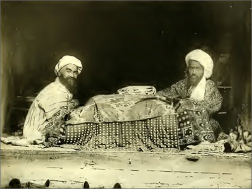 1902 Торговцы у сандала. Иллюстрация из книги Гюго Краффта