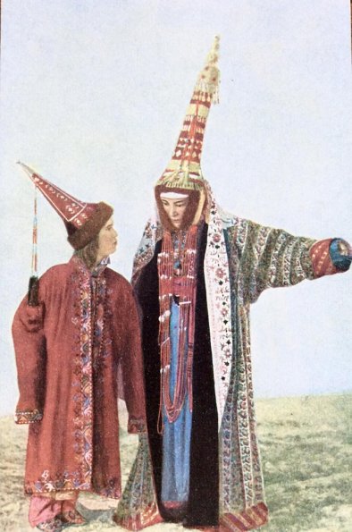 1910 Предпл Киргизские Женщины Почтовая Карточка 1