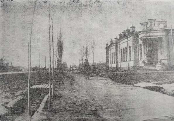 1910 Предпл Ташкент Лагерный проспект (ныне ул Пушкина) Здание статистического отдела 1