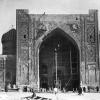 1924 Самарканд Главный Фасад Медресе Шер-Дор во Время Реставрации