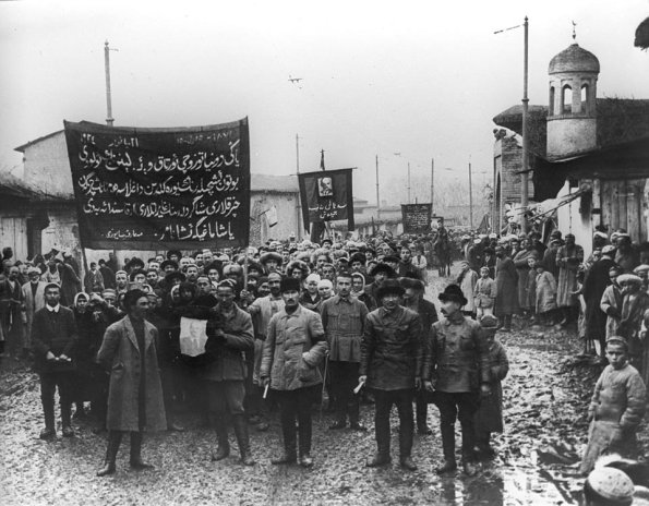 1924 Ташкент Митинг в Старом Городе по Случаю Смерти Ленина