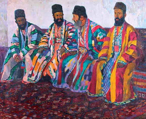 1926 Бухара Картина П Котова Бухарские Евреи