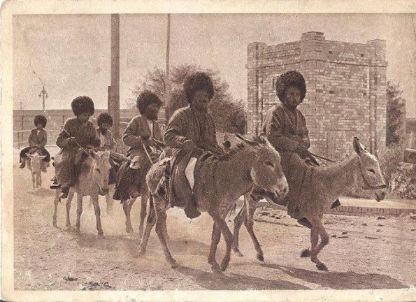 1930-Ashgabat-Men-on-Donkeys