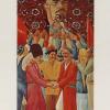 1935 Узбекистан Плакат Торжество Ленинско-Сталинской Национальной Политики
