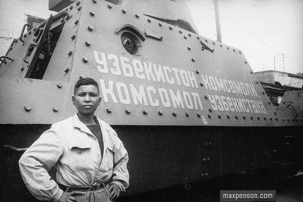 1942 Предпл Ташкент Бронепоезд, Собранный в Узбекистане для Фронта