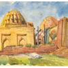 1942 Самарканд Мавзолеи Шахи-Зинда Рисунок В И Кочедамова 2