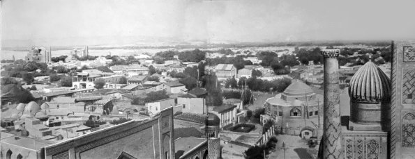 1959 Самарканд Панорама из Путеводителя По Городам Средней Азии
