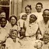1960 Tashkent Bahri Akramova (4 from right) and Shaamed Shamahmudov (right) took 16 kids WW2 3