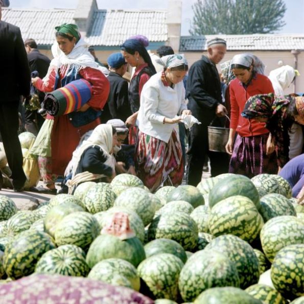 1970 Самарканд Продажа Арбузов в Старом Городе